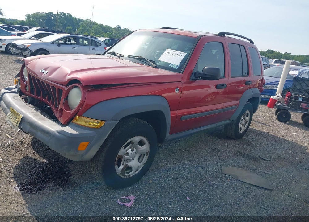 2007 JEEP LIBERTY SPORT VIN: 1J4GL48K77W640730