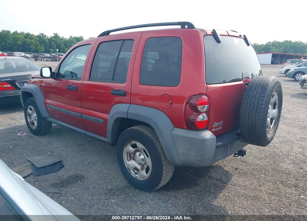 2007 JEEP LIBERTY SPORT VIN: 1J4GL48K77W640730