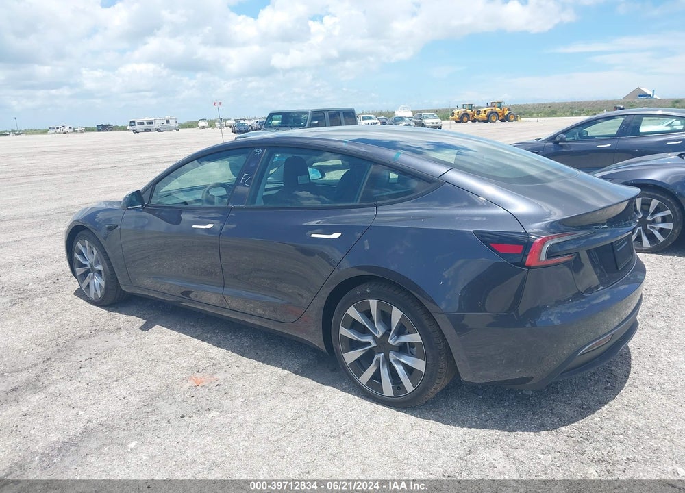 2024 TESLA MODEL 3 REAR-WHEEL DRIVE VIN: 5YJ3E1EA8RF751609