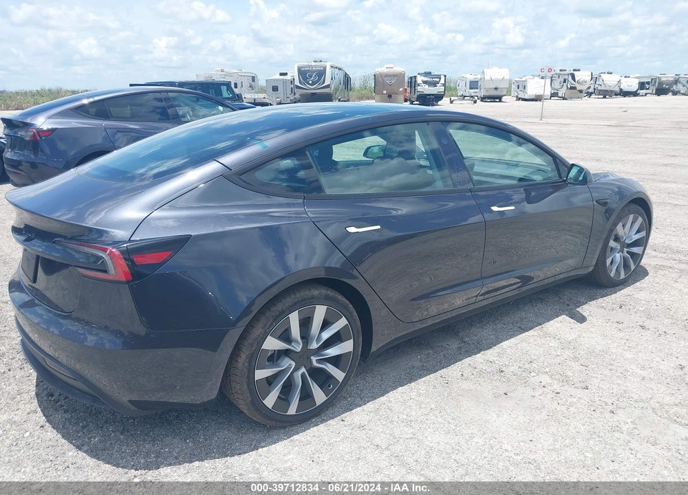 2024 TESLA MODEL 3 REAR-WHEEL DRIVE VIN: 5YJ3E1EA8RF751609