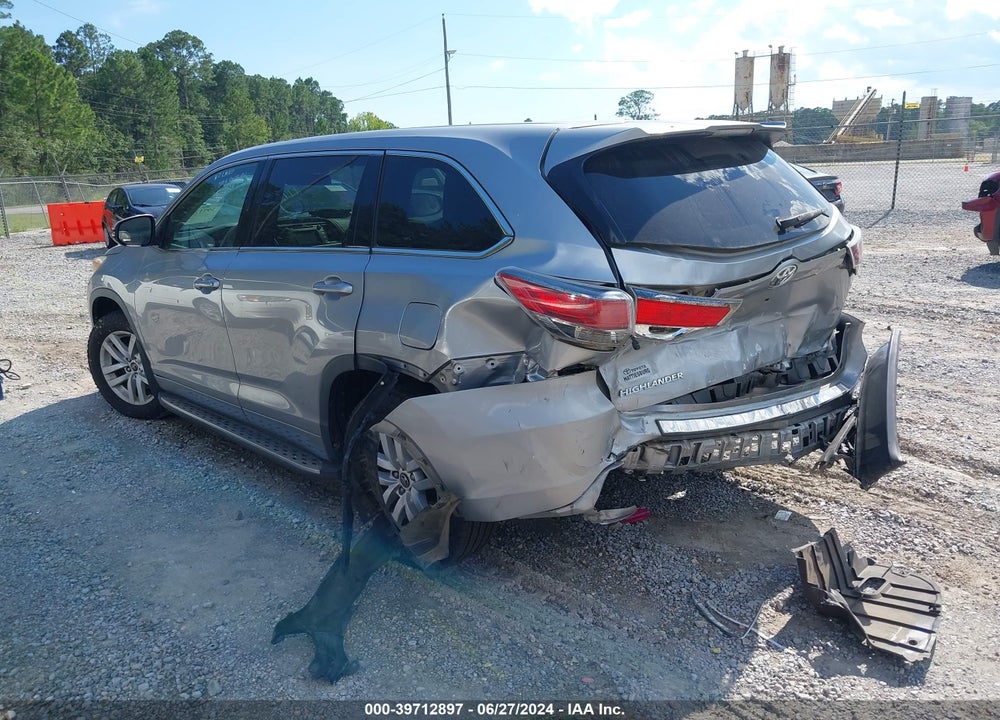 2016 TOYOTA HIGHLANDER LE V6 VIN: 5TDZKRFH4GS167651