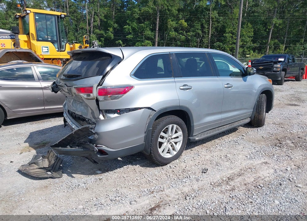 2016 TOYOTA HIGHLANDER LE V6 VIN: 5TDZKRFH4GS167651