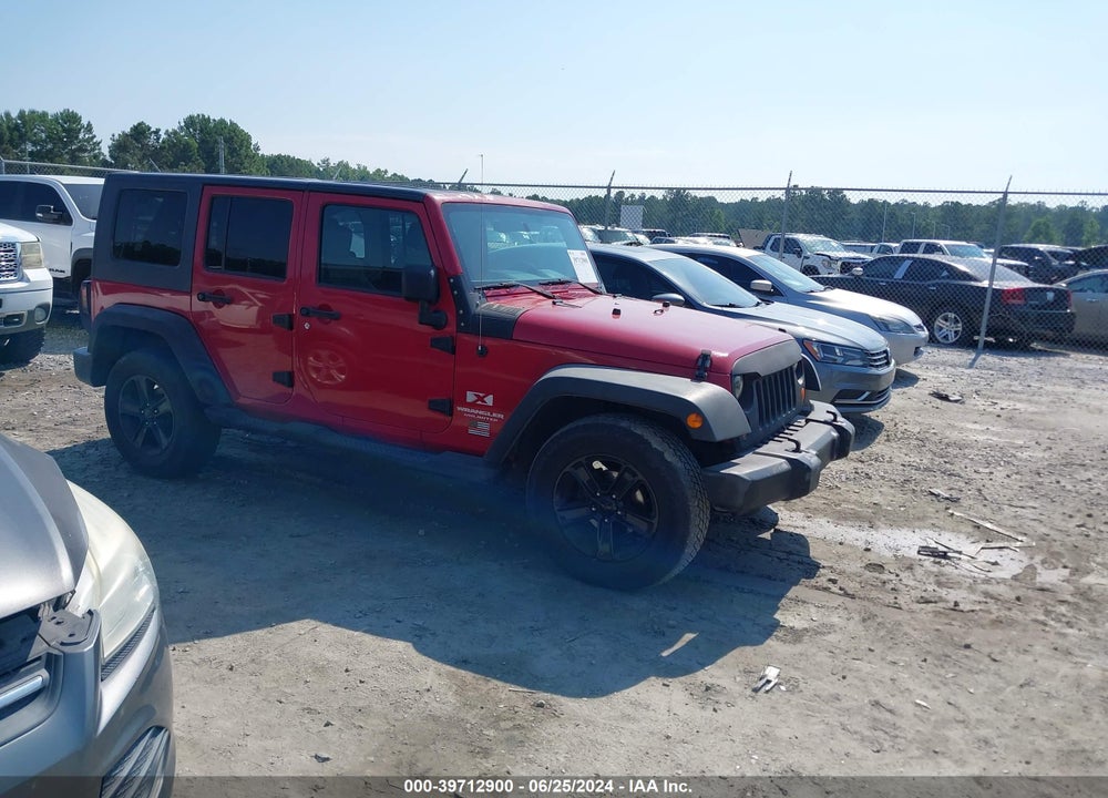 2008 JEEP WRANGLER UNLIMITED X VIN: 1J4GA39108L625950