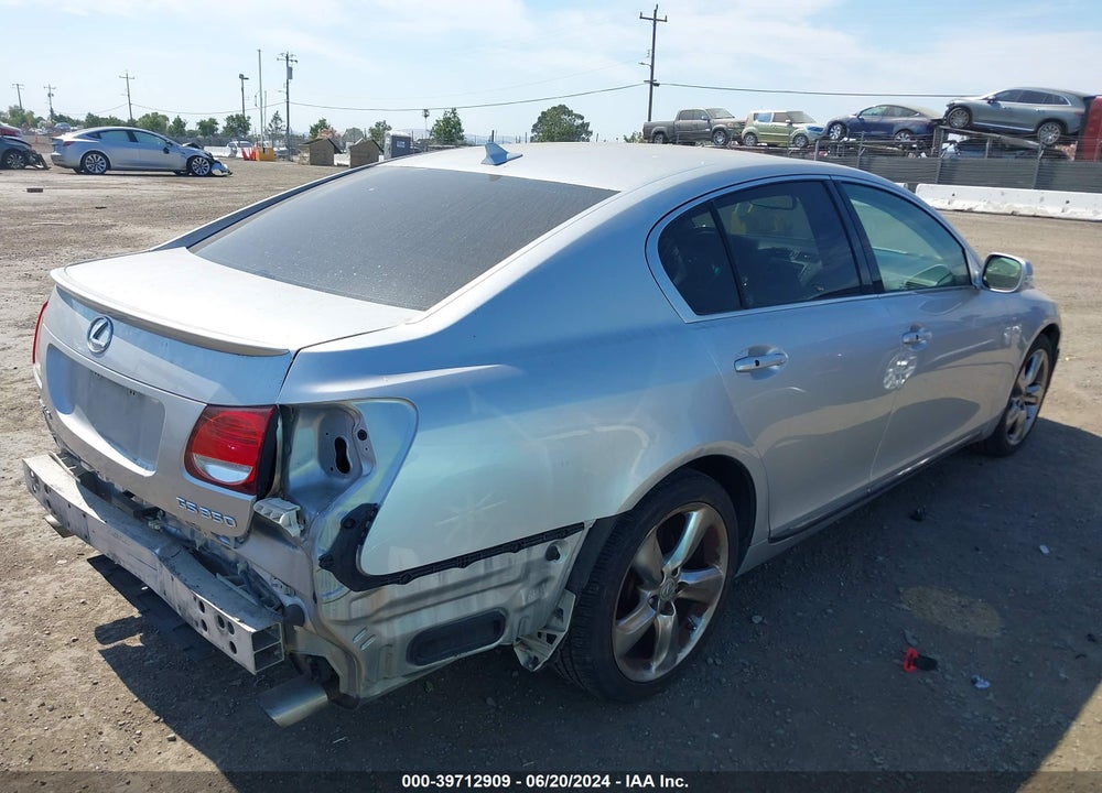 2009 LEXUS GS 350 VIN: JTHBE96S090046544