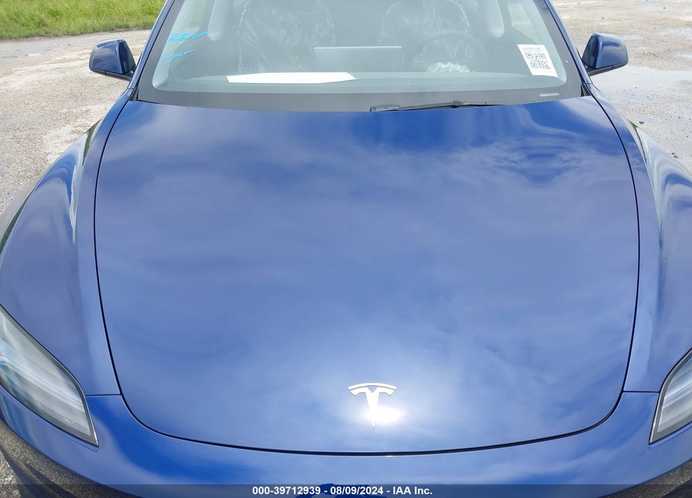 2024 TESLA MODEL 3 REAR-WHEEL DRIVE VIN: 5YJ3E1EA9RF751554
