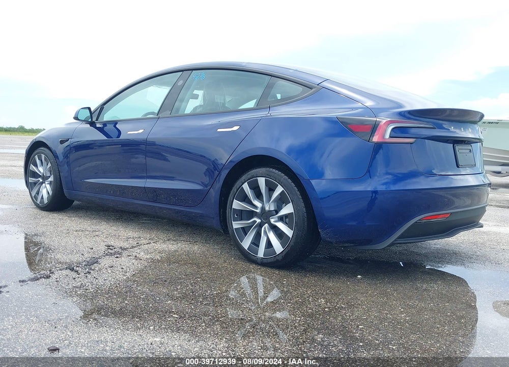 2024 TESLA MODEL 3 REAR-WHEEL DRIVE VIN: 5YJ3E1EA9RF751554