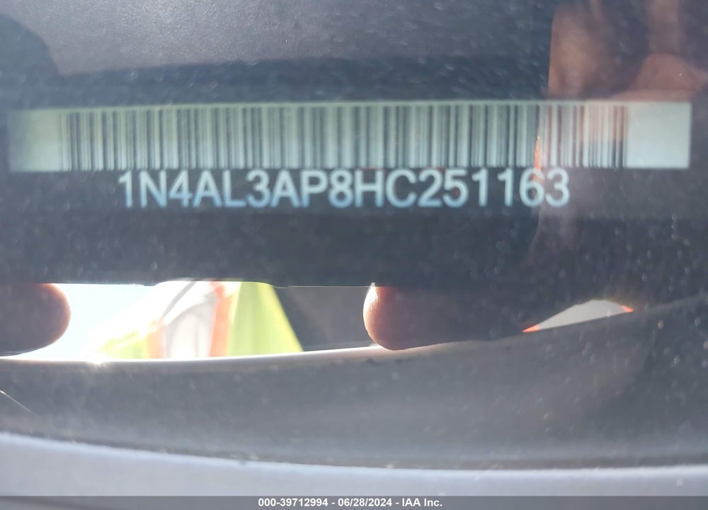 2017 NISSAN ALTIMA 2.5 S VIN: 1N4AL3AP8HC251163