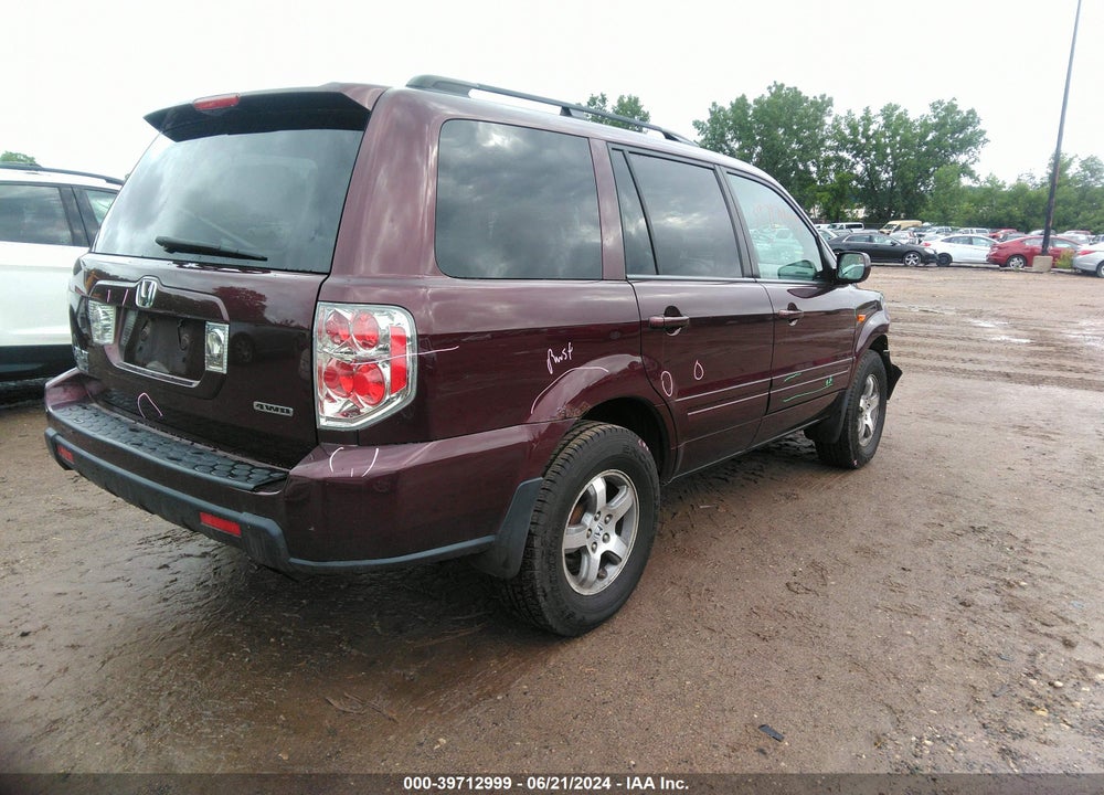 2007 HONDA PILOT EX-L VIN: 2HKYF18527H533066