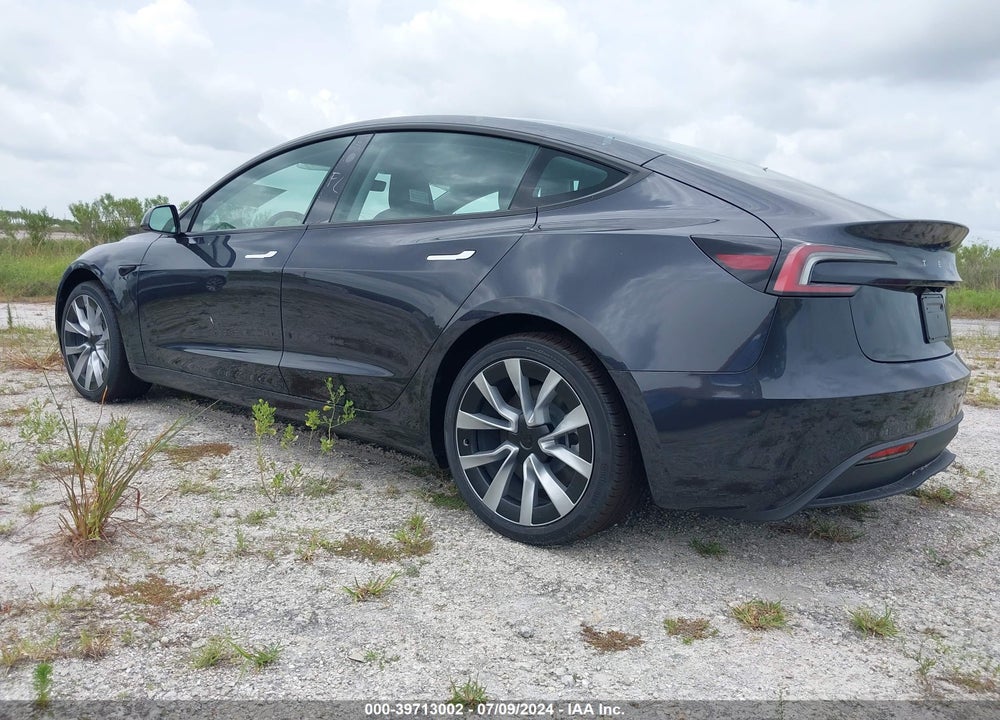2024 TESLA MODEL 3 REAR-WHEEL DRIVE VIN: 5YJ3E1EA9RF752400