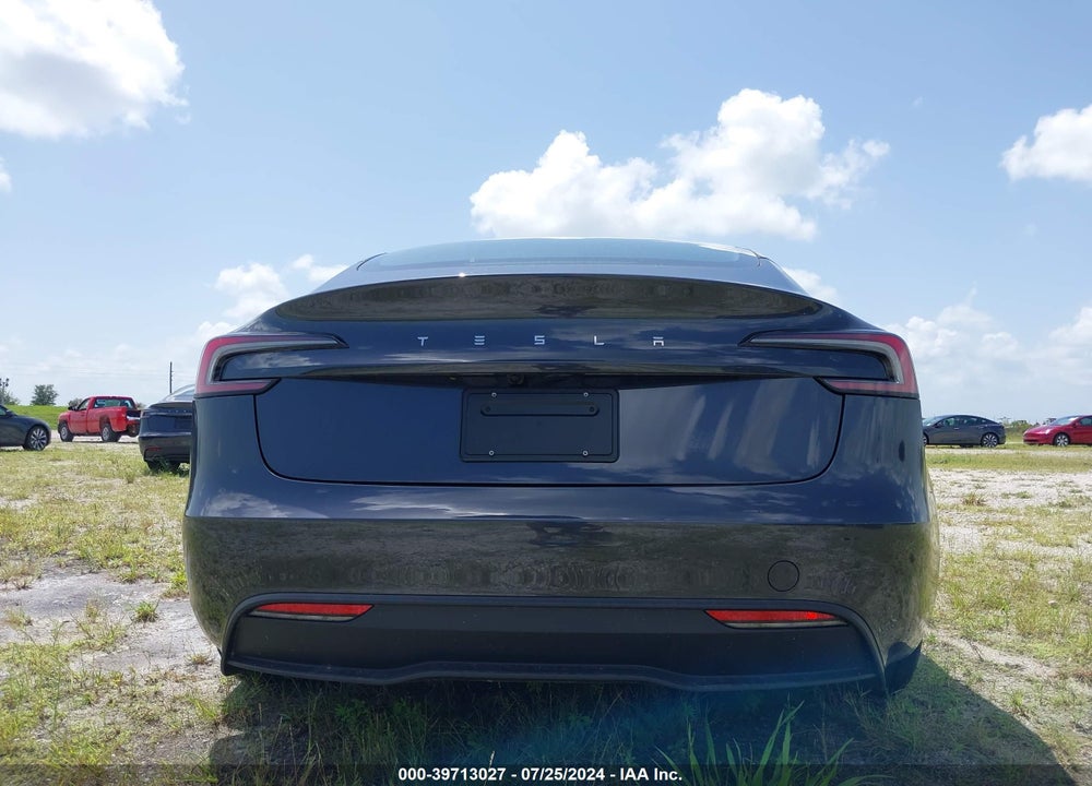 2024 TESLA MODEL 3 REAR-WHEEL DRIVE VIN: 5YJ3E1EAXRF751319