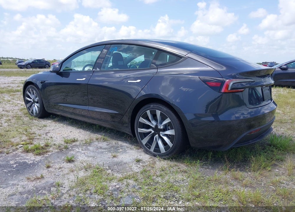 2024 TESLA MODEL 3 REAR-WHEEL DRIVE VIN: 5YJ3E1EAXRF751319