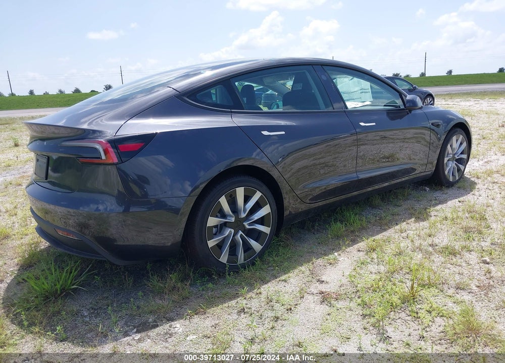 2024 TESLA MODEL 3 REAR-WHEEL DRIVE VIN: 5YJ3E1EAXRF751319