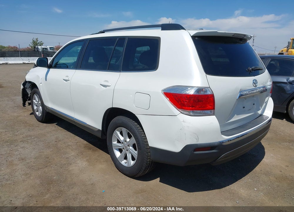 2013 TOYOTA HIGHLANDER SE V6 VIN: 5TDBK3EH3DS270586