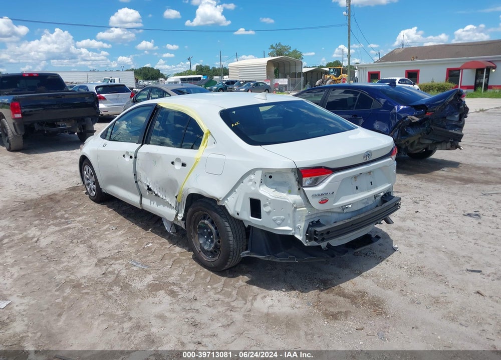 2021 TOYOTA COROLLA LE VIN: JTDEPMAE4MJ124484