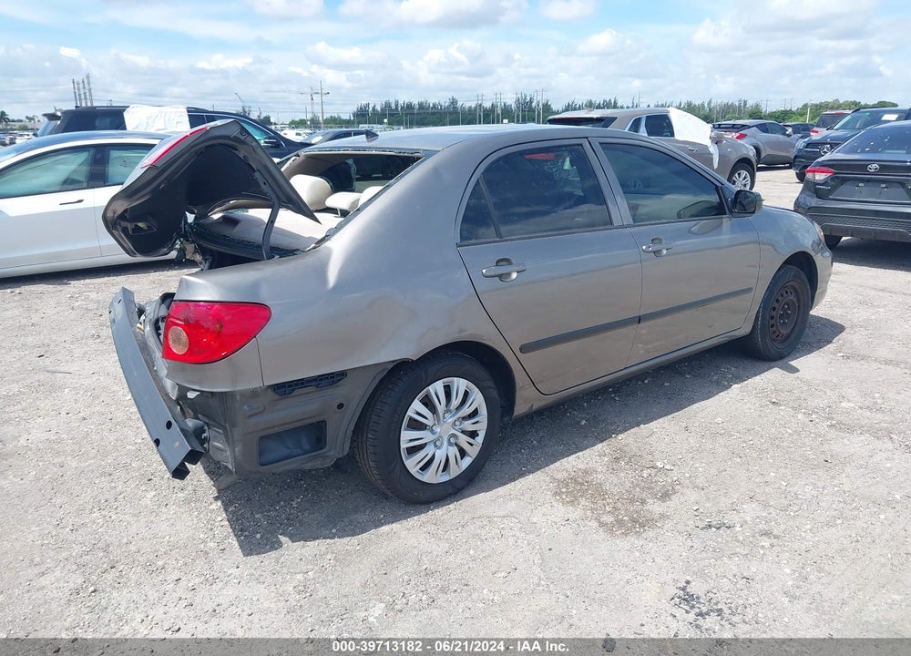 2008 TOYOTA COROLLA CE VIN: 2T1BR32E58C892868