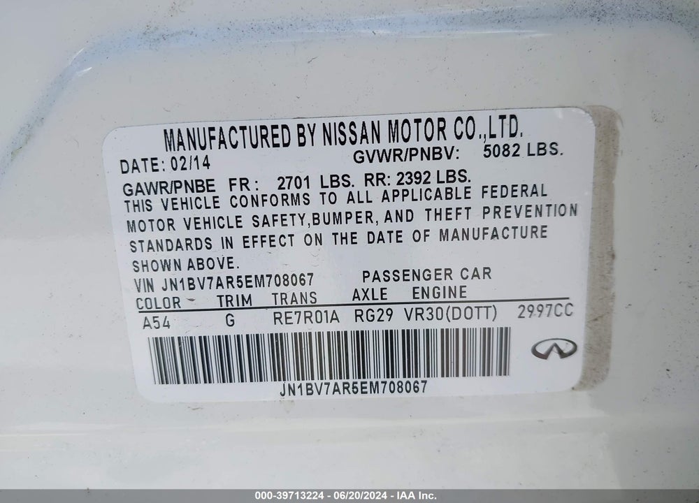 2021 INFINITI Q50 LUXE VIN: JN1EV7BP9MM700837