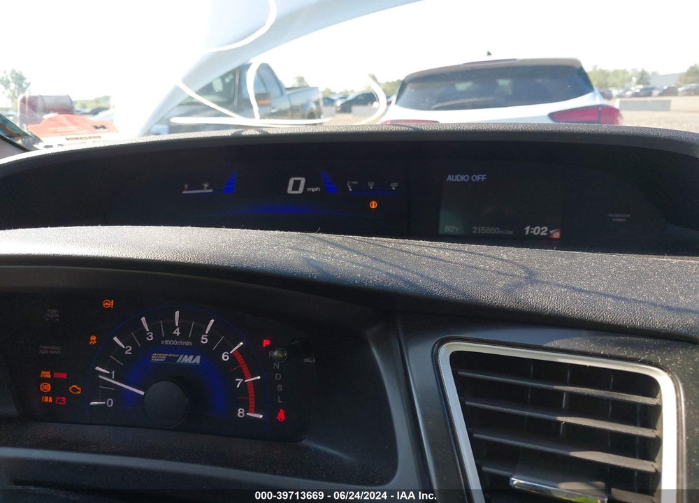 2013 HONDA CIVIC HYBRID VIN: 19XFB4F20DE000842