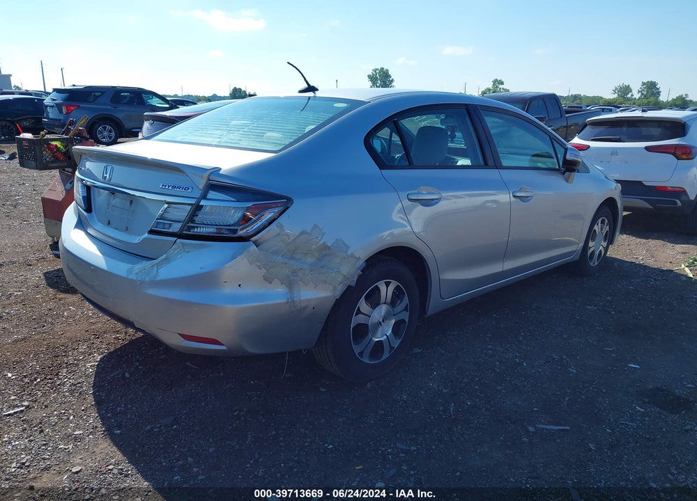 2013 HONDA CIVIC HYBRID VIN: 19XFB4F20DE000842