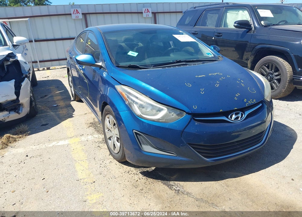 2016 HYUNDAI ELANTRA SE VIN: KMHDH4AE4GU517490