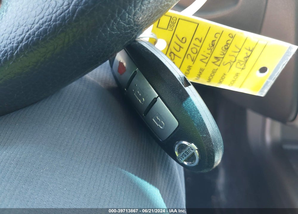 2012 NISSAN MURANO VIN: JN8AZ1MW2CW236007