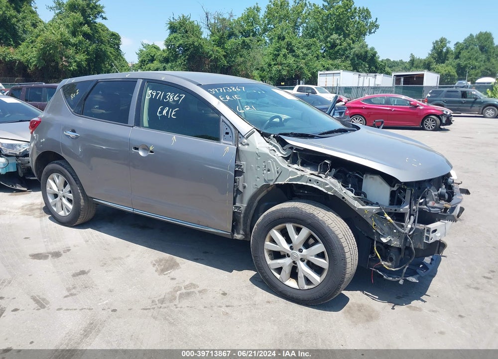 2012 NISSAN MURANO VIN: JN8AZ1MW2CW236007