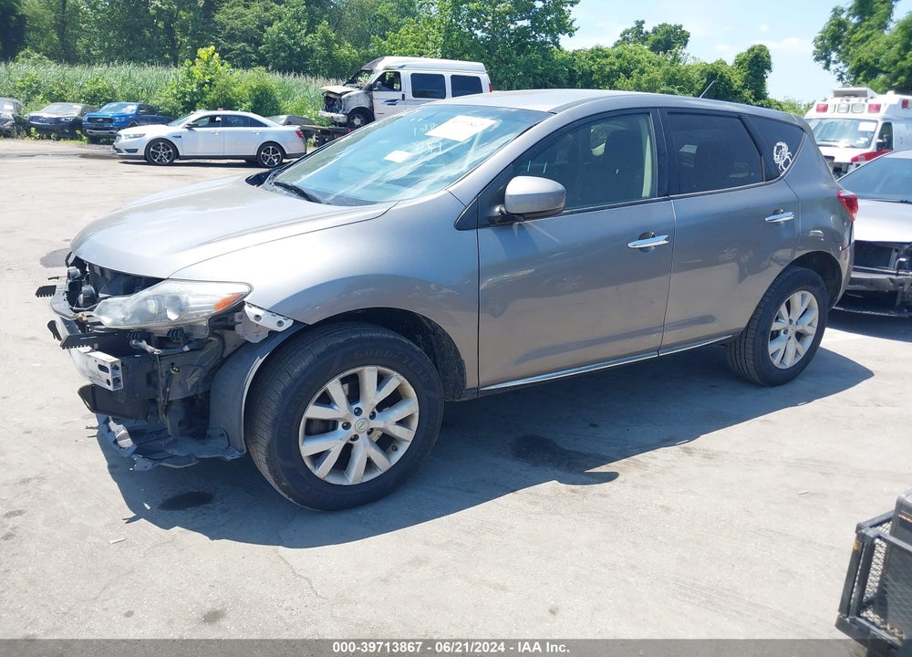 2012 NISSAN MURANO VIN: JN8AZ1MW2CW236007