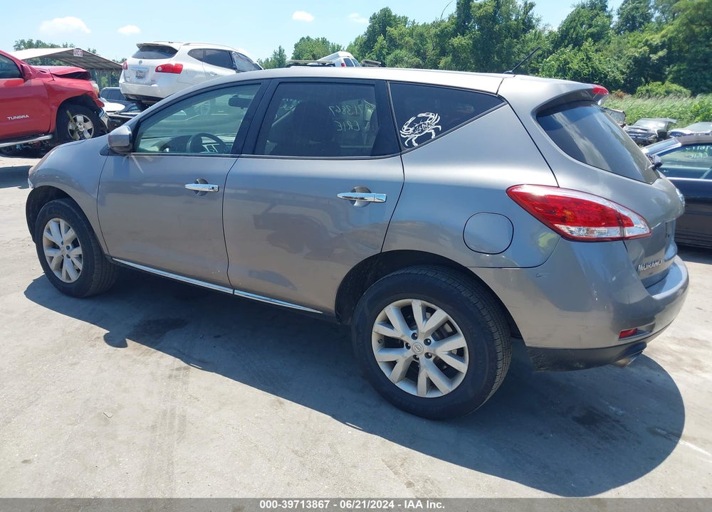 2012 NISSAN MURANO VIN: JN8AZ1MW2CW236007