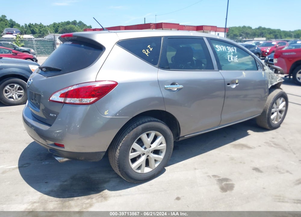 2012 NISSAN MURANO VIN: JN8AZ1MW2CW236007