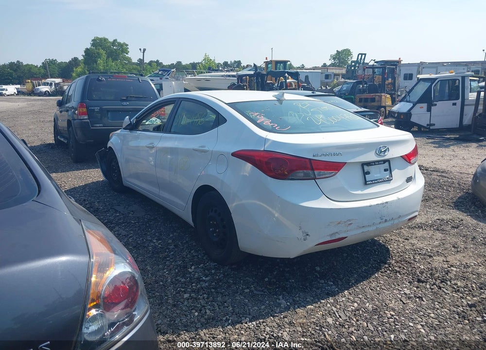2013 HYUNDAI ELANTRA GLS VIN: 5NPDH4AE0DH192993