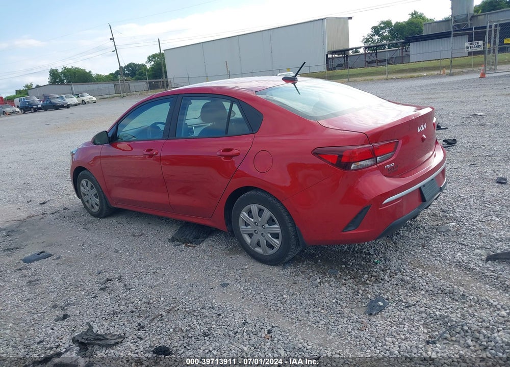 2022 KIA RIO S VIN: 3KPA24AD6NE433473