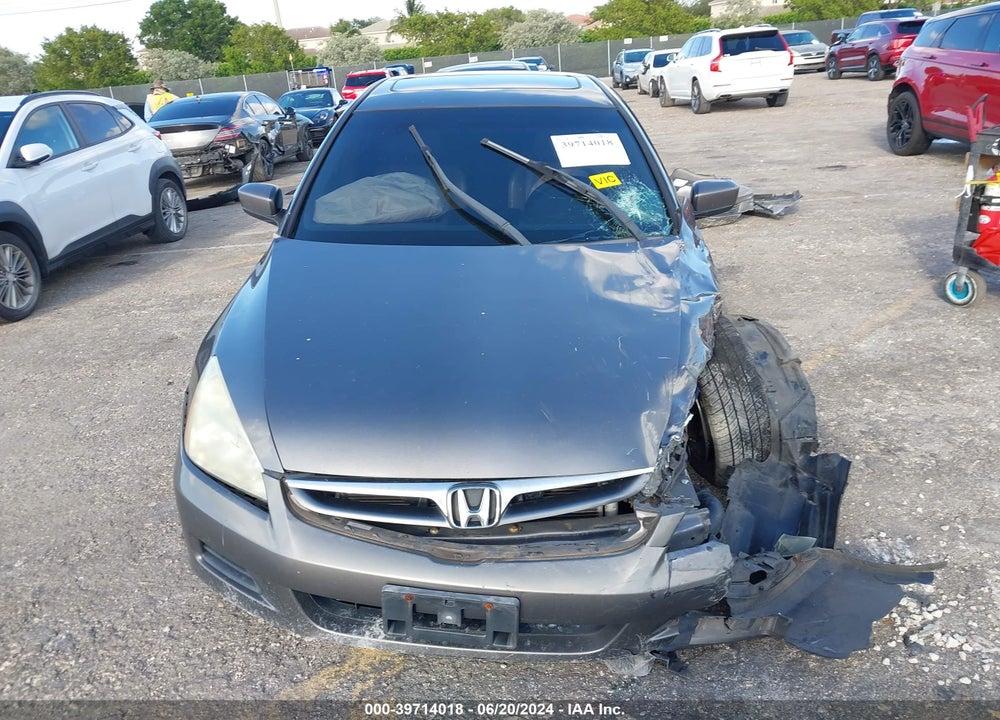 2007 HONDA ACCORD 2.4 EX VIN: 1HGCM568X7A089674