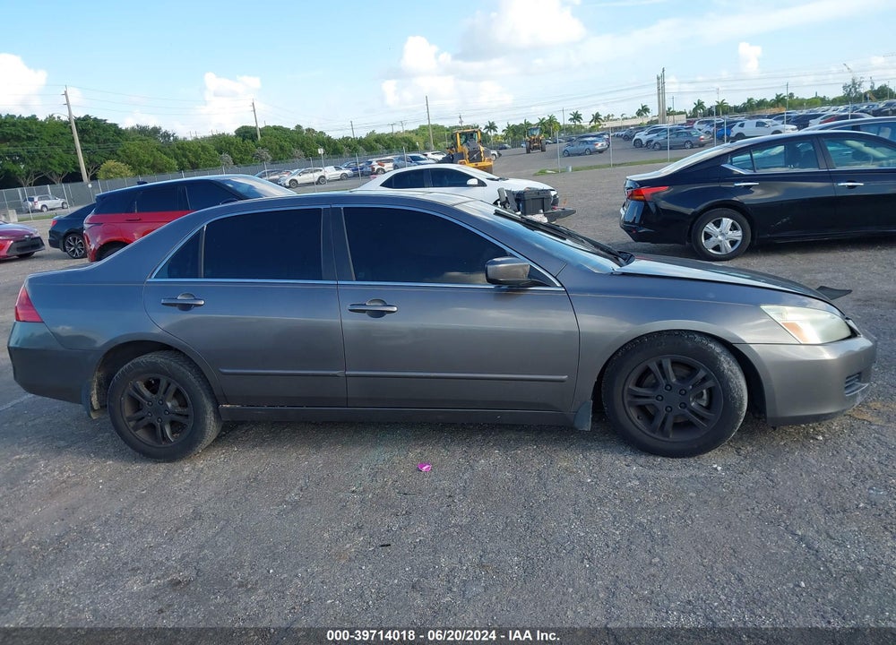 2007 HONDA ACCORD 2.4 EX VIN: 1HGCM568X7A089674