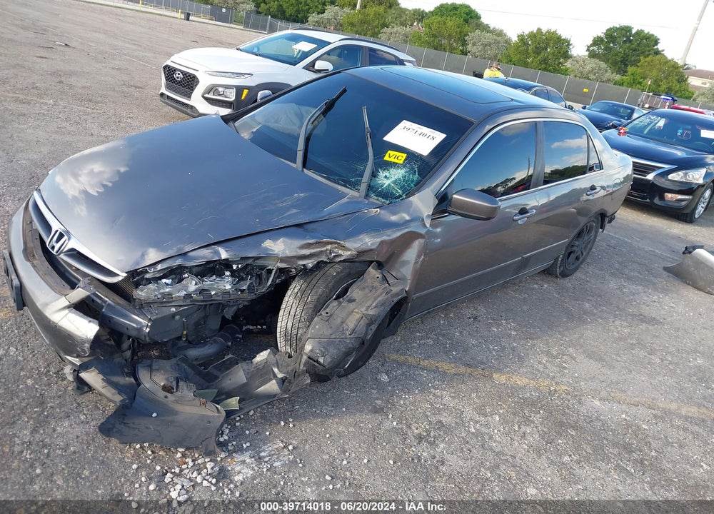 2007 HONDA ACCORD 2.4 EX VIN: 1HGCM568X7A089674