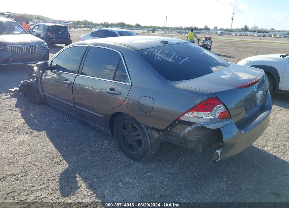 2007 HONDA ACCORD 2.4 EX VIN: 1HGCM568X7A089674