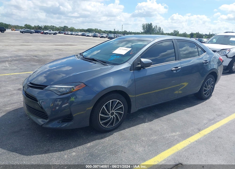 2019 TOYOTA COROLLA LE VIN: 5YFBURHE7KP865512