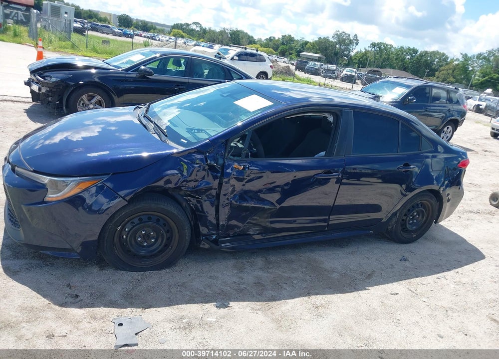 2022 TOYOTA COROLLA LE VIN: 5YFEPMAE7NP291581