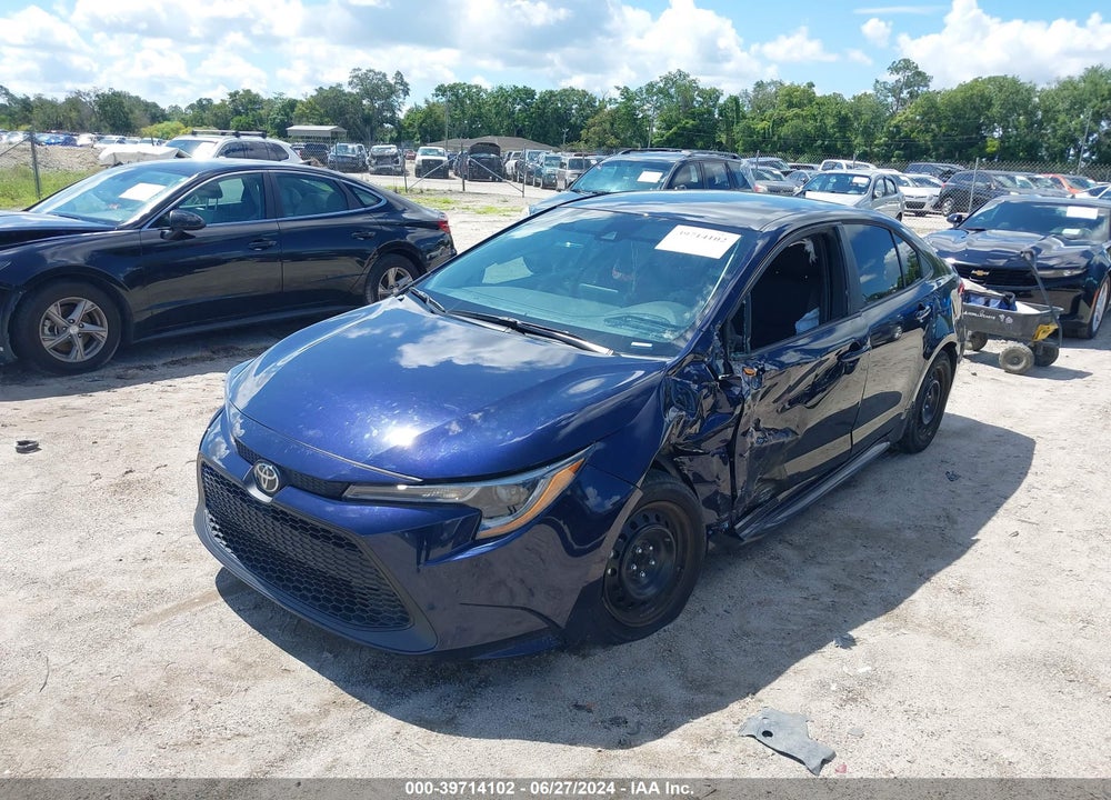 2022 TOYOTA COROLLA LE VIN: 5YFEPMAE7NP291581