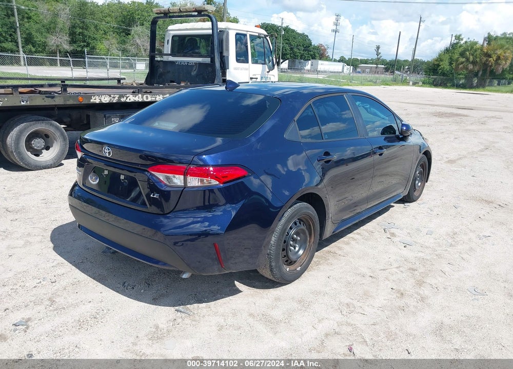2022 TOYOTA COROLLA LE VIN: 5YFEPMAE7NP291581