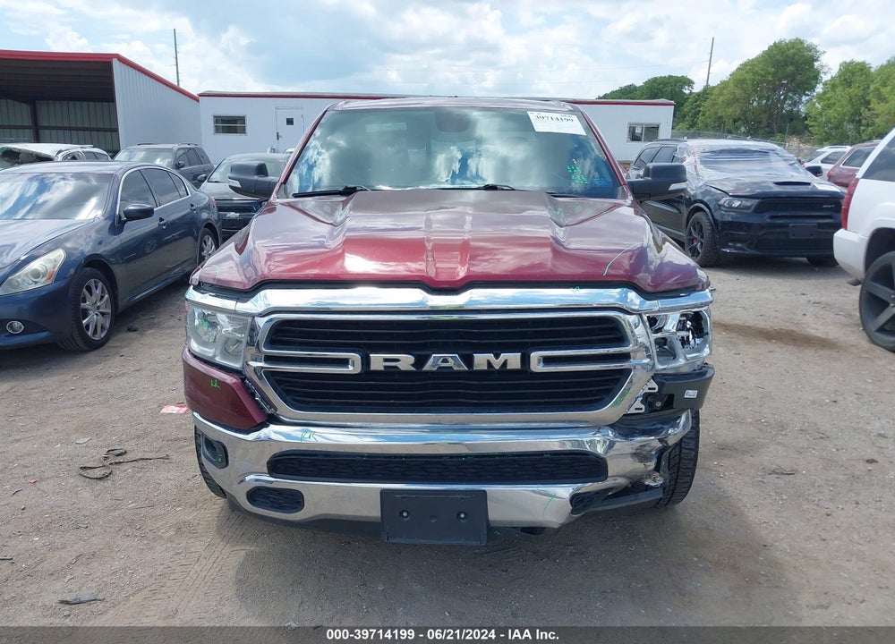 2019 RAM 1500 BIG HORN/LONE STAR 4X4 5'7 BOX VIN: 1C6SRFFT5KN816525