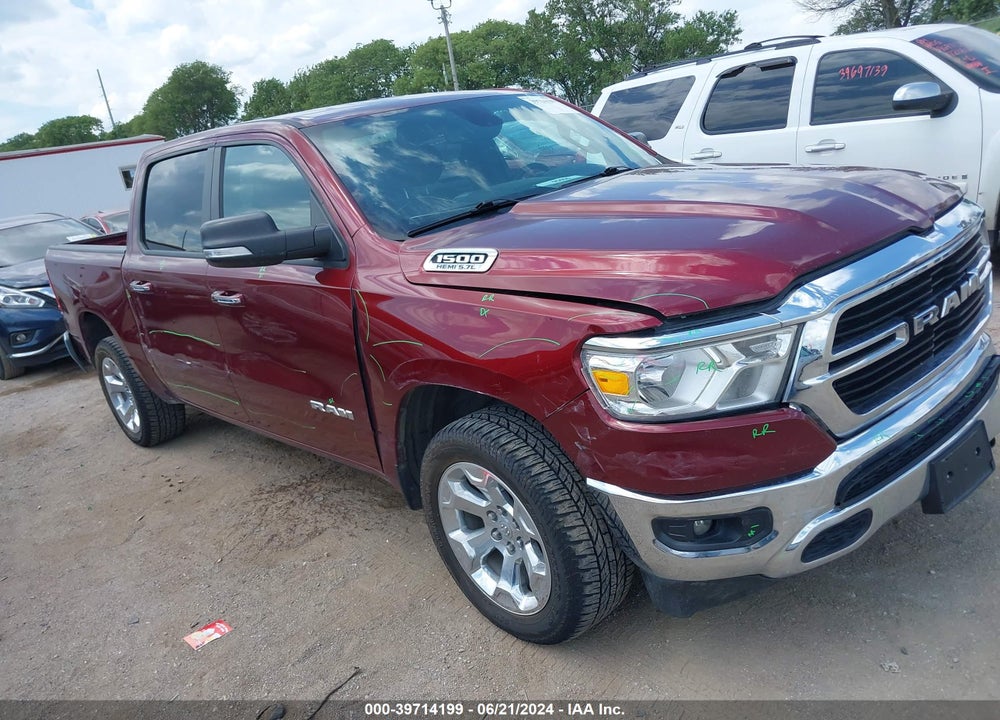 2019 RAM 1500 BIG HORN/LONE STAR 4X4 5'7 BOX VIN: 1C6SRFFT5KN816525