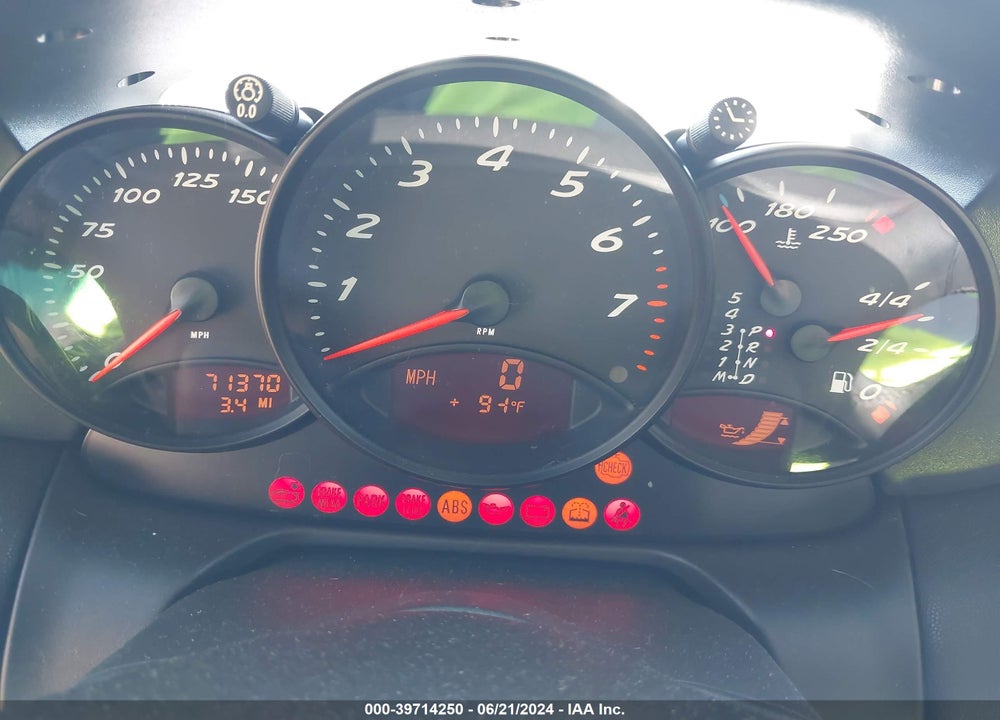1999 PORSCHE BOXSTER VIN: WP0CA2981XU631759