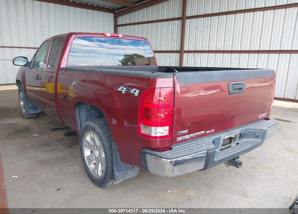 2009 GMC SIERRA 1500 SLE VIN: 2GTEK290391113554