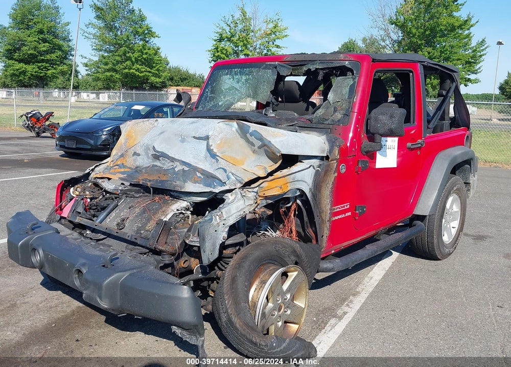 2012 JEEP WRANGLER SPORT VIN: 1C4GJWAG9CL238233