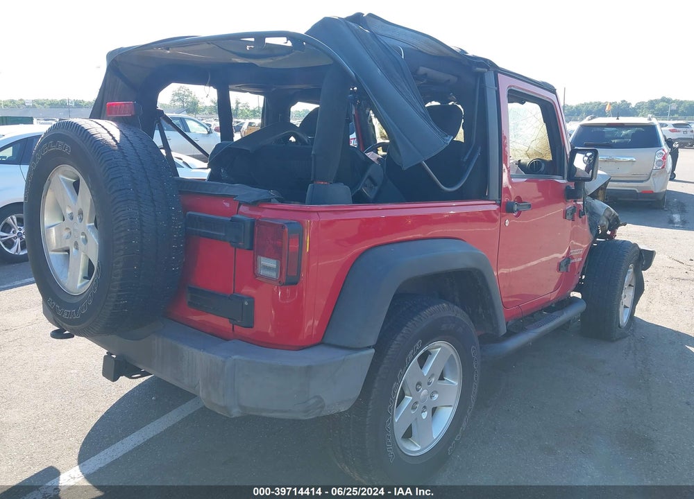 2012 JEEP WRANGLER SPORT VIN: 1C4GJWAG9CL238233