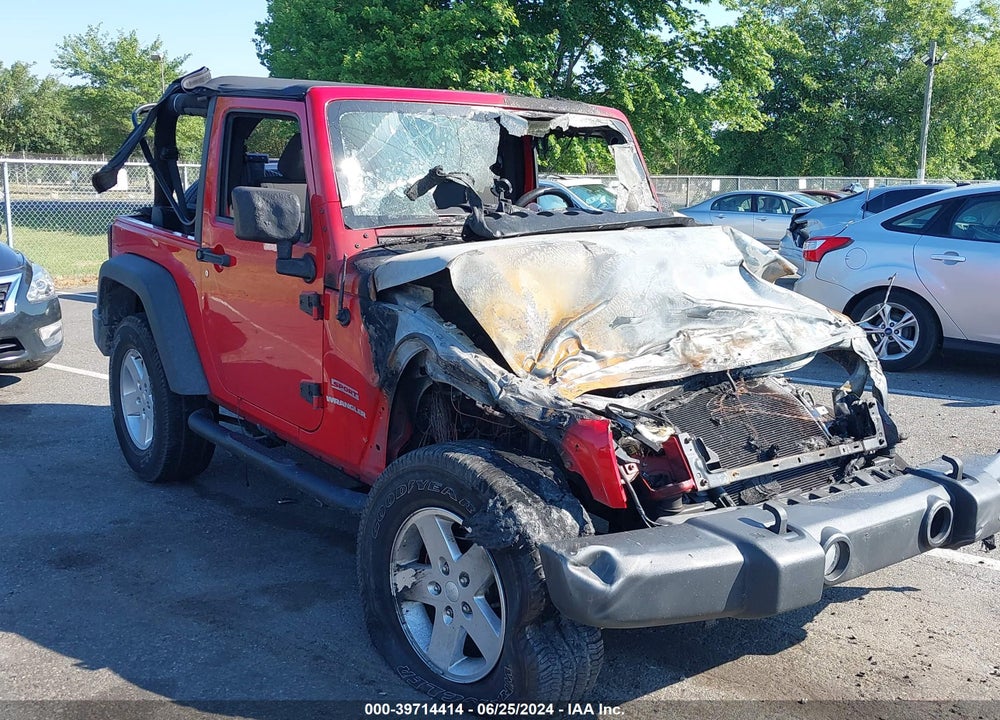 2012 JEEP WRANGLER SPORT VIN: 1C4GJWAG9CL238233