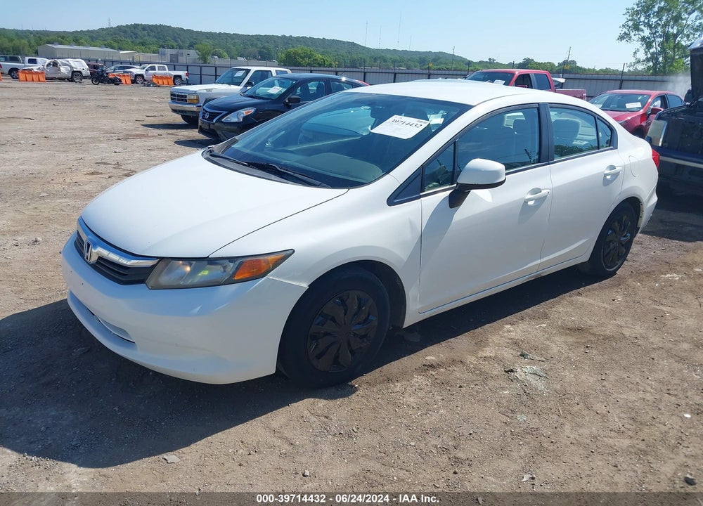 2012 HONDA CIVIC LX VIN: 2HGFB2F54CH592085