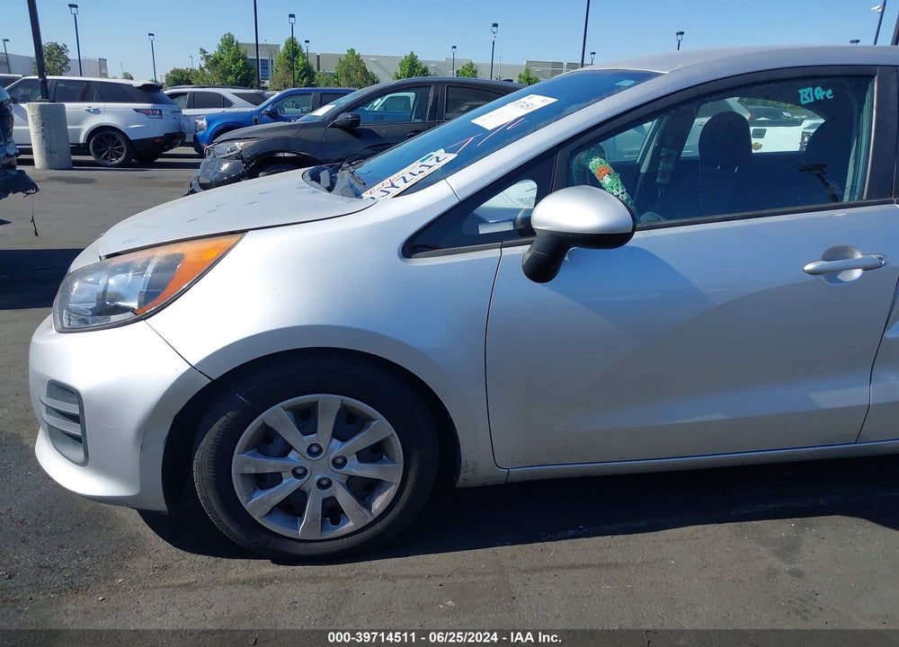 2016 KIA RIO LX VIN: KNADM5A34G6676208