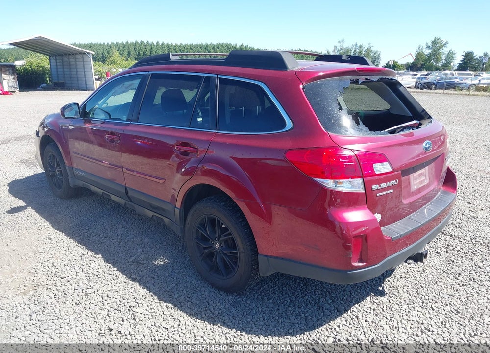 2013 SUBARU OUTBACK 2.5I PREMIUM VIN: 4S4BRBCC2D3234544