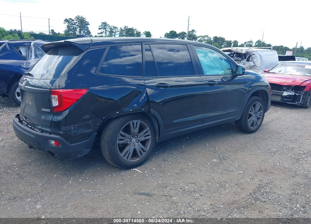 2021 HONDA PASSPORT AWD EX-L VIN: 5FNYF8H54MB017326