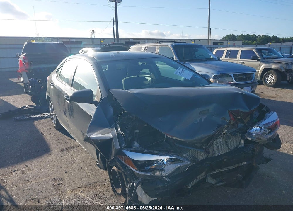 2016 TOYOTA COROLLA LE VIN: 2T1BURHE4GC625826